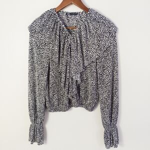 Zara Ruffle Top Size Medium
